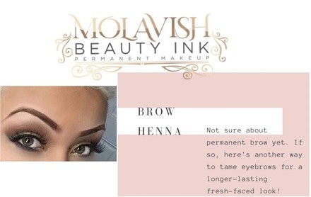 Up to 40% Off on Eyebrow Tinting at Molavish Beauty Ink