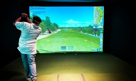 18 Holes of Virtual Golf for Two or Four at The Tailgate Garage (Up to 75% Off)