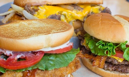 Food and Beverages for Dine-In and Takeout at Wayback Burgers (Up to 50% Off). Four Options Available.