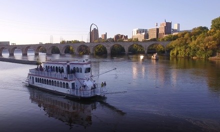 Sightseeing Cruise or Sights and Dinner Cruise for One at Minneapolis Queen Cruises (Up to 17% Off). 