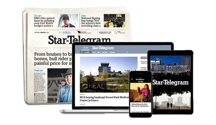 26- or 52-Week Sunday Home Delivery Subscription & Digital Access from Fort Worth Star-Telegram (Up to 91% Off).