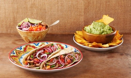 Food and Drink for Takeout and Dine-In If Available at Super Taquerias (Up to 46% Off). Two Options Available.