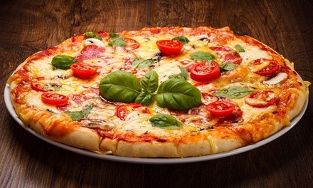 Food and Drink at TJ's Pizza for Dine-in, Takeout, or Delivery (Up to 30% Off). Two Options Available.