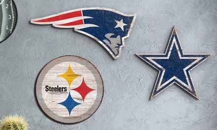 Fan Creations 24'' NFL Distressed Logo Cutout Man Cave Home Sign