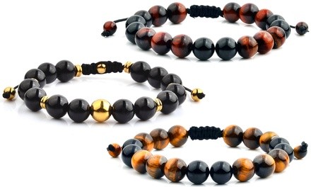 Shocker Tie Natural Healing Stone Bracelets