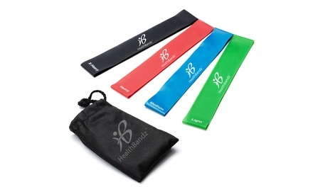 Resistance Exercise Band Set (4-Piece) with Travel Case