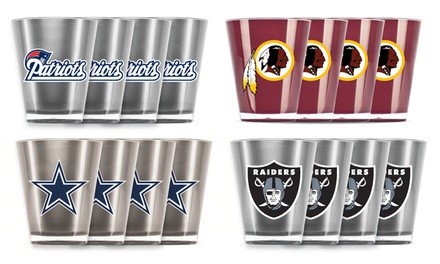 Duckhouse NFL Insulated Acrylic Shot Glass Set (4-Pack