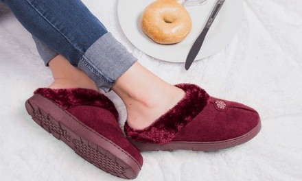 Muk Luks Women's Clogs with Faux-Fur Lining