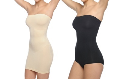 Body Beautiful Seamless Strapless Shapers in Regular and Plus Sizes