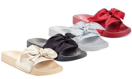 Women's Bow Tie Slide Sandals