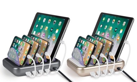 Merkury Innovations 4-Port Charging Station for Mobile Devices