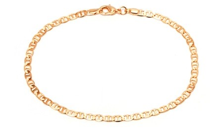 Sevil 18K Gold Filled Flat Marino Anklet