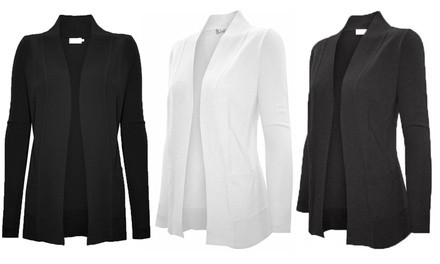 Women's Open-Front Long-Sleeve Cardigan (2-Pack). Plus Sizes Available.