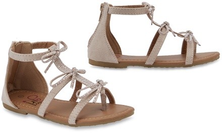 Olivia Miller Girls' Cathare Gladiator Sandals