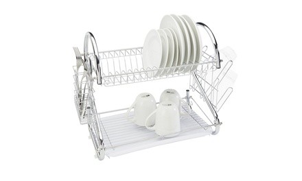 Kitchen Details 2-Tier Chrome Dish Rack