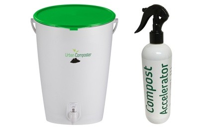 The Urban Composter with Liquid Fertilizer Accelerator