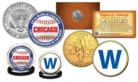 Chicago 2016 World Champions U.S. Genuine Legal Tender 2-Coin Set