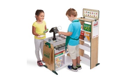 Melissa & Doug Freestanding Wooden Fresh Mart Grocery Store