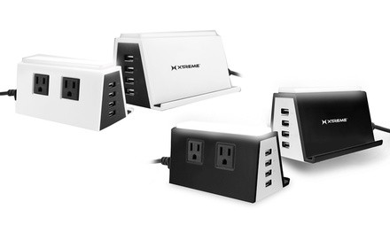 Xtreme 2-Outlet Power Station with 4 USB Ports