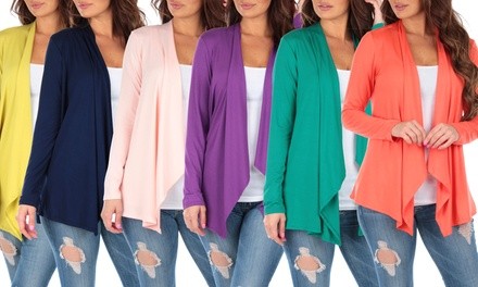 Women's Lightweight Draped Cardigan