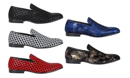 Miko Lotti Alessandro Men's Slip-On Smoking Loafers