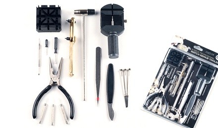 Stalwart Deluxe Watch-Repair Tool Kit (16-Piece)