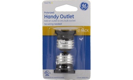 GE Polarized Handy Outlet Plug