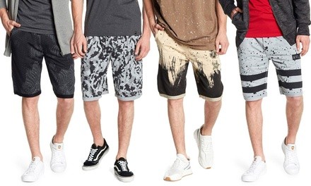 Men's French Terry Printed Shorts