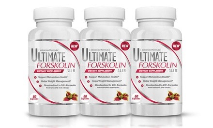 Ultimate Forskolin Slim All-Natural Appetite Suppressant (1- or 3-Pack)