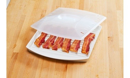 Microwave Bacon Grill with Cover Tray