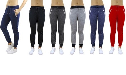 Women's Loose-Fit French Terry Joggers (2-Pack)