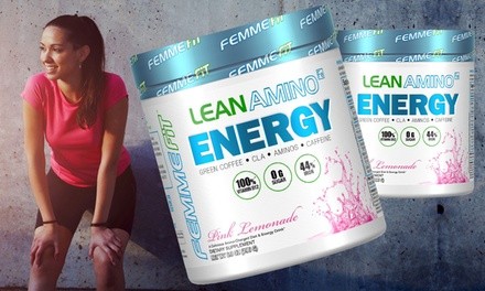 FemmeFit Lean Amino Energy Fat-Burning Pink Lemonade (28 Servings) 