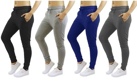 Women's Loose-Fitting Cotton-Blend Joggers with Pockets