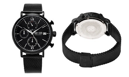 So & Co New York Men's Mesh Chronograph Watch Collection