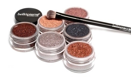 Bellapierre Cosmetics Eye Shadow and Brush Set (7-Piece)