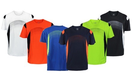 Lee Hanton Men's Geometric Active Performance Tee (S-3XL)