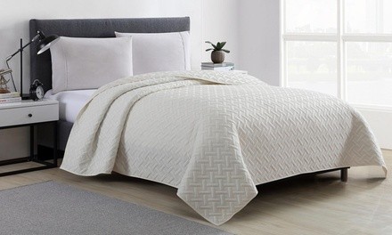 Embossed Lightweight Quilt Sets (Multiple Colors Available)