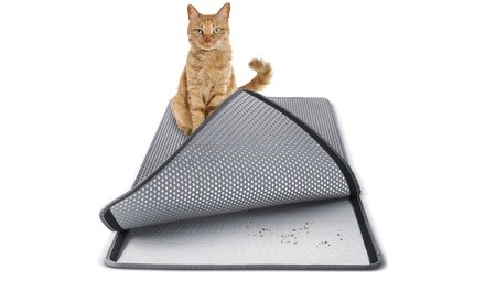 Washable Non-Toxic Cat Litter Mat for Dirt Scatter Control