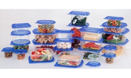 FLEX Reusable Plastic Food Container and Lid Set (104-Piece)
