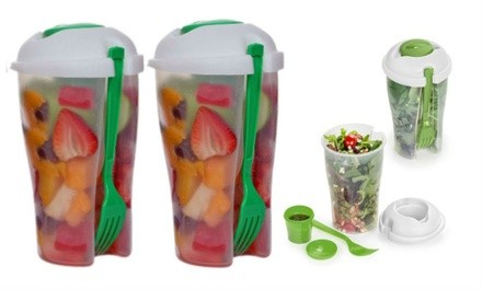 Lunch-to-Go Salad Container Cups (2- or 4-Pack)