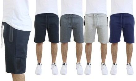 Men's Tech Shorts with Zipper Pockets and Mesh Trim (3-Pack)