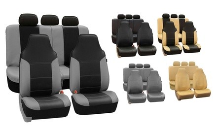 Royal Leather Seat Covers Set (7-Piece)