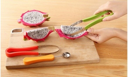 Seed Scoop, Melon Baller, and Fruit Scooper Set (3-Piece)