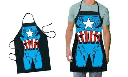 Superhero Captain America Kitchen Apron