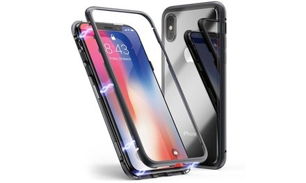 Ultra-Slim Magnetic Phone Case & Screen Protector for iPhone 8/7, Plus, or X