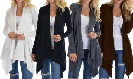 Lyss Loo Simply Amazing Ribbed Cardigan. Plus Sizes Available.