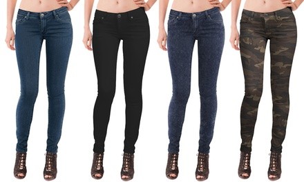 Hybrid & Company Women's Super Comfy Stretch Bum-Lift Jeans