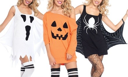 Leg Avenue Halloween Jersey Dress. Multiple Styles and Plus Sizes Available