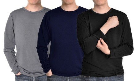 3-Pack Men's Fleece Lined Tops