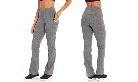 Marika Women's Pocket Yoga Pants in Lengths. (Sizes 1X, 2X, 3X)